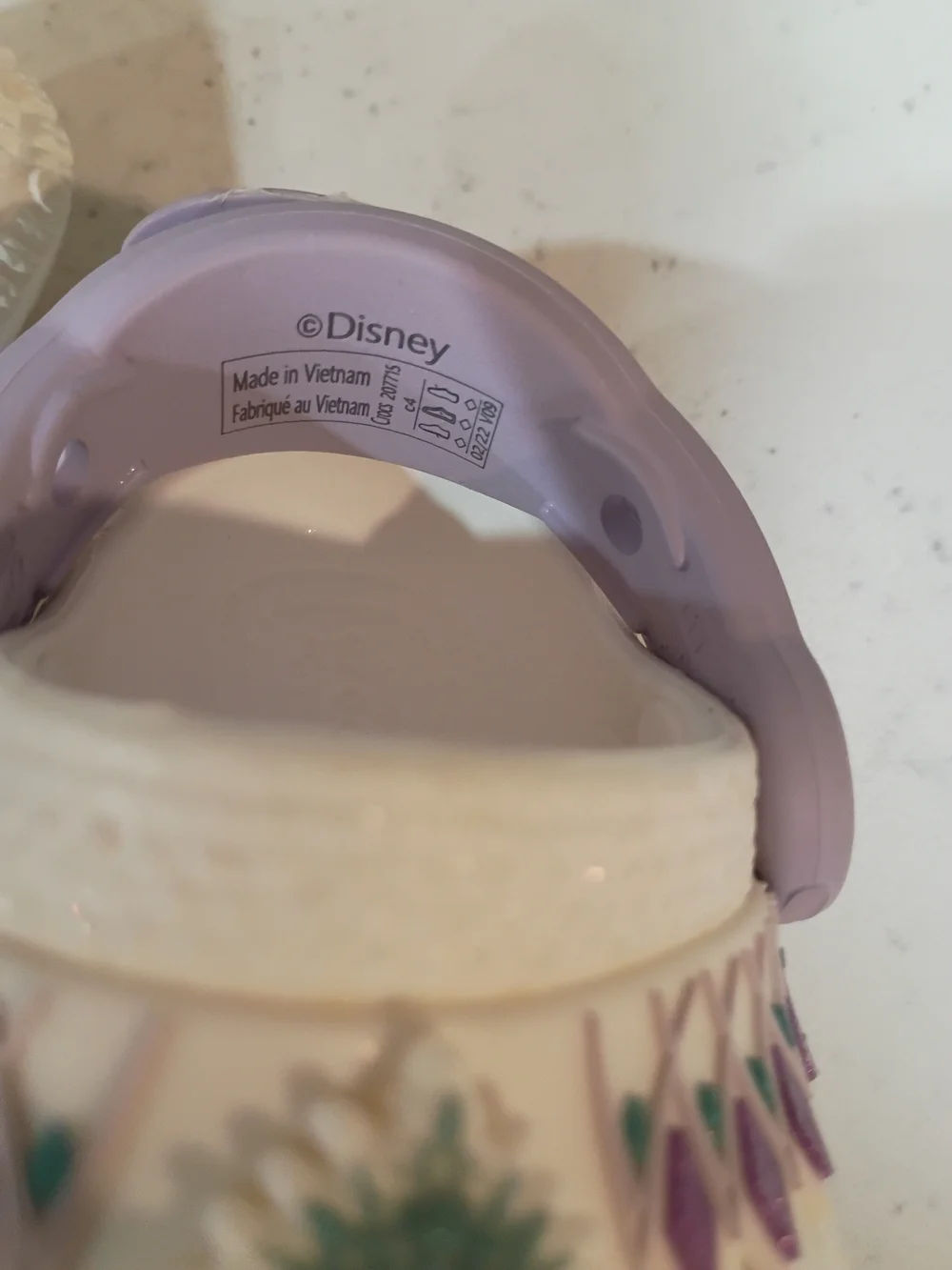 Toddler Crocs Classic Clog Disney Frozen II White & Purple Size 4